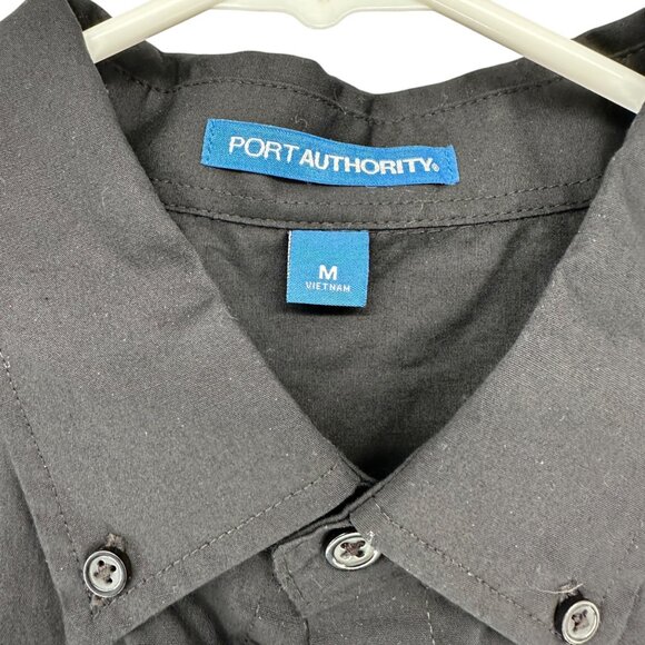 University Of Kentucky Shirt Mens M Embroidered Black Button-Down Port Authority - Picture 4 of 7